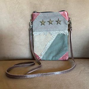 Recycled Military Tarps crossbody bag (NWOT)